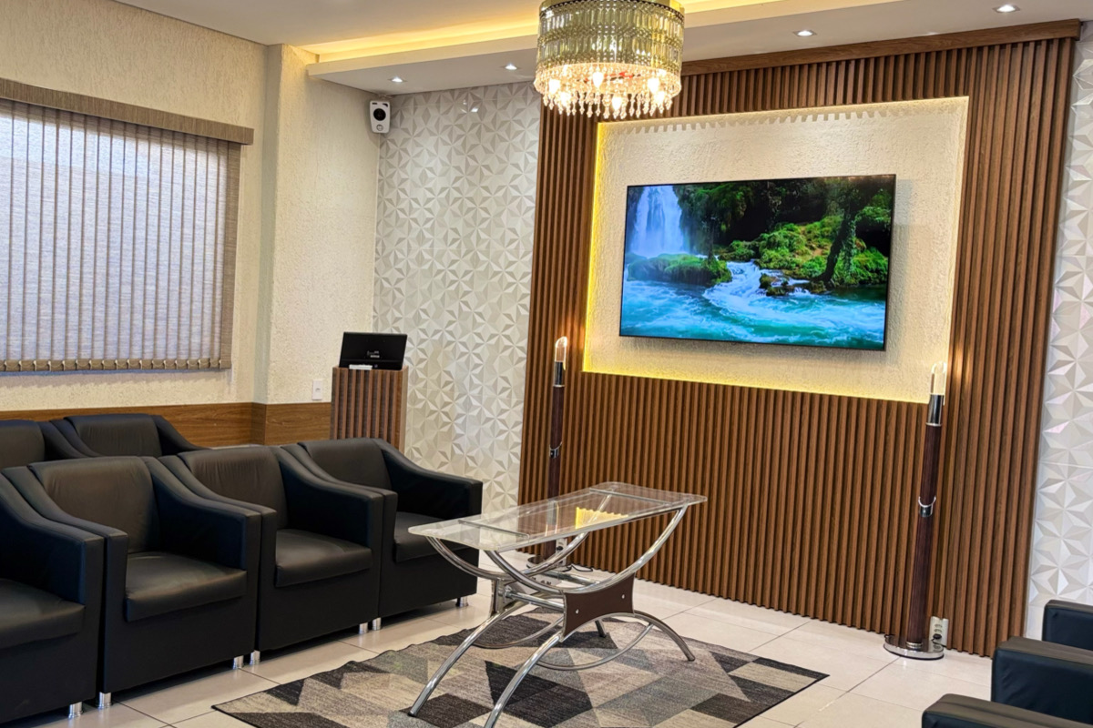 Interior de uma sala de estar moderna